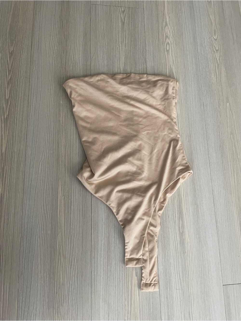 Meshki Strapless Bodysuit in Beige